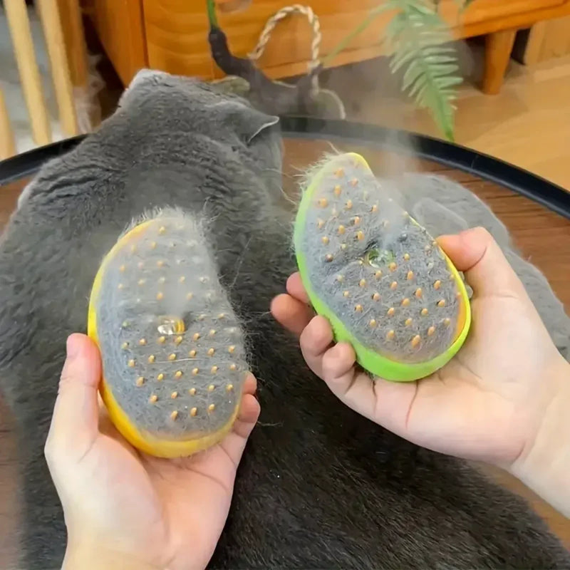 Escova a vapor para cão e gato 3 em 1