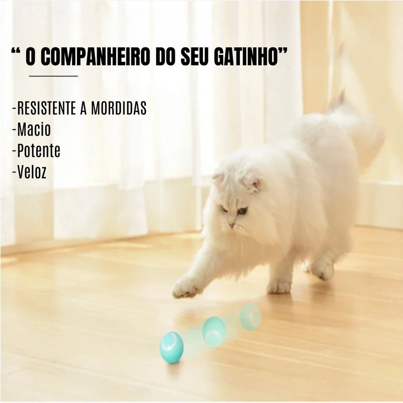 Bola Inteligente Automática para Gatos – Brinquedo Interativo e Divertido