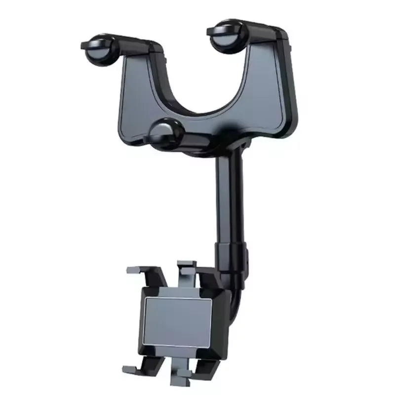 Suporte para Celular no Retrovisor do Carro – Ajustável 360°, Fixação Segura para Smartphone e GPS