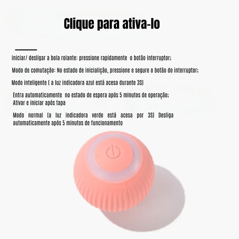 Bola Inteligente Automática para Gatos – Brinquedo Interativo e Divertido