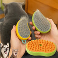 Escova a vapor para cão e gato 3 em 1