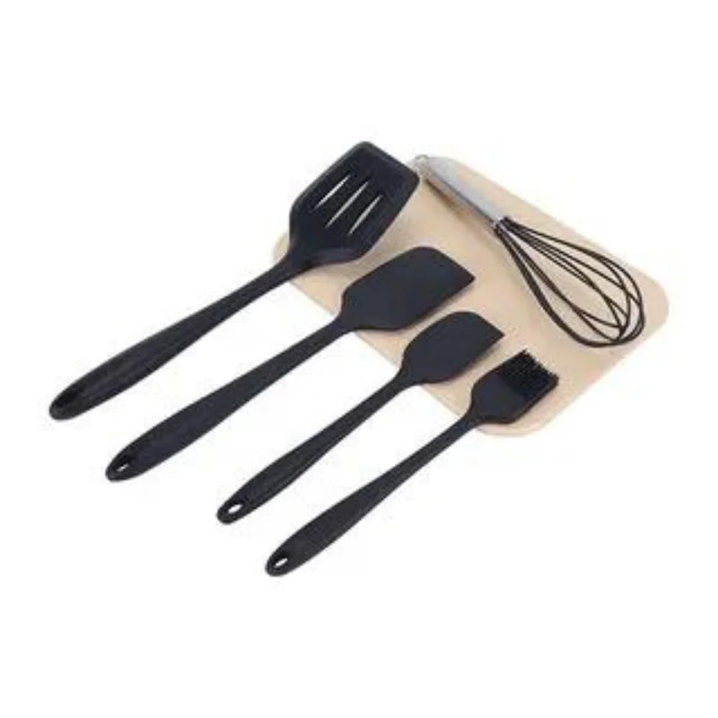 Kit 5 Utensílios de Cozinha – Cores Sortidas, Design Moderno e Resistente