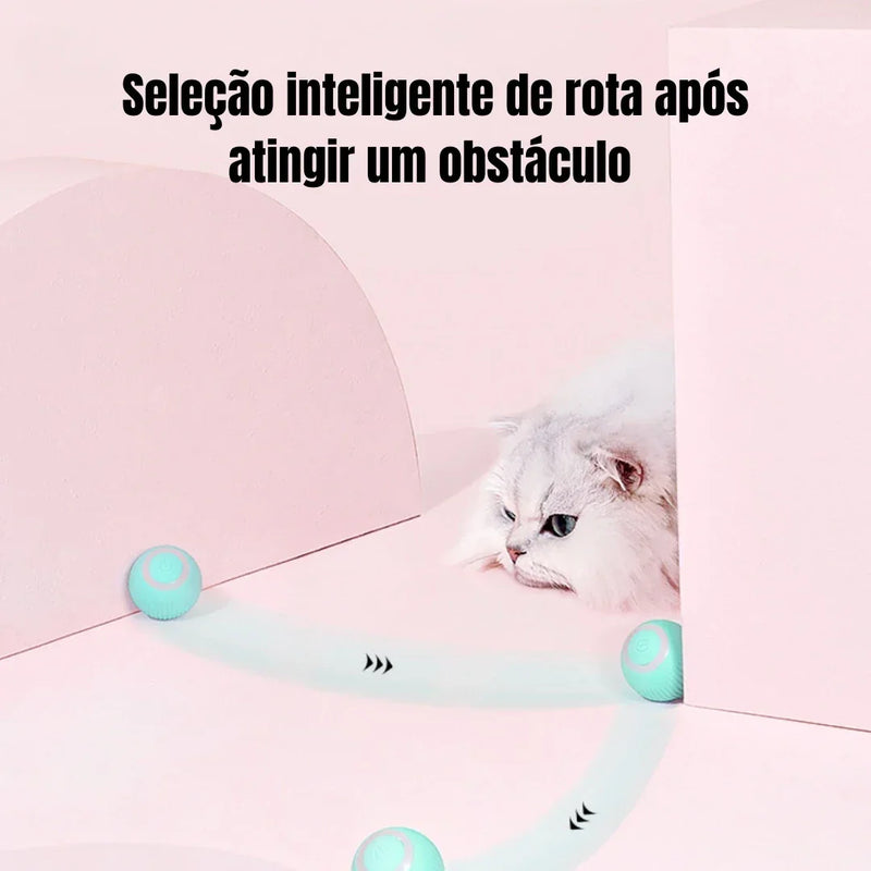 Bola Inteligente Automática para Gatos – Brinquedo Interativo e Divertido
