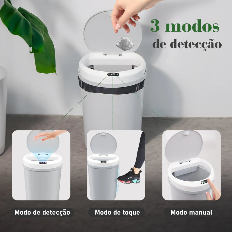 Lixeira Automática Inteligente com Sensor Infravermelho – 12 Litros