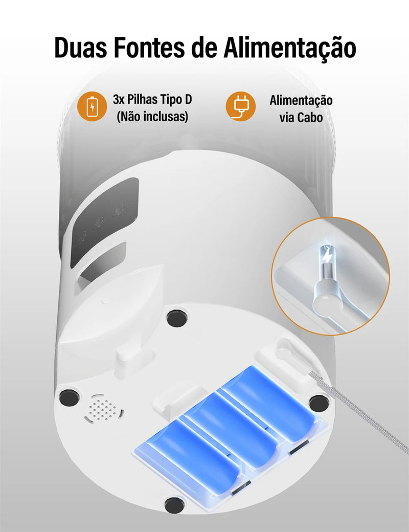 Comedouro Automático WiFi 4L – Capacidade Grande, Programação e Voz para Cães e Gatos