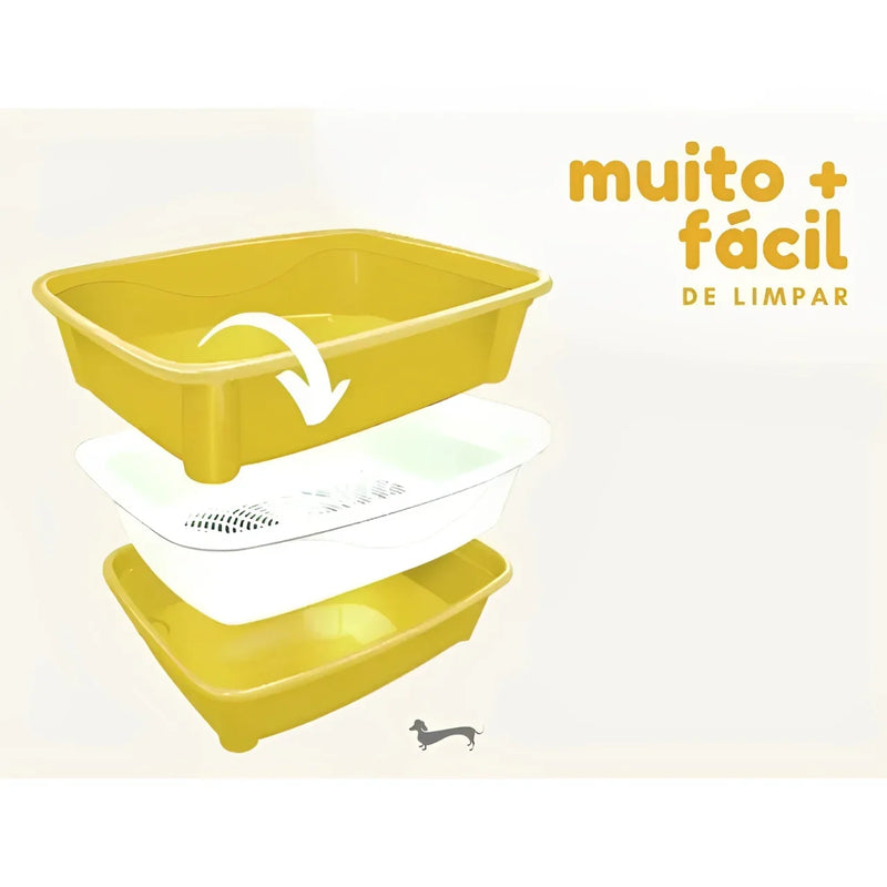Banheira Caixa De Areia Higiênica Para Gatos