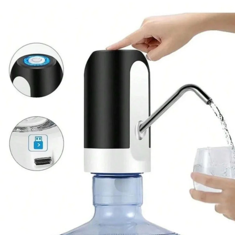 Bomba de Água Elétrica USB – Dispensador Automático Portátil para Camping