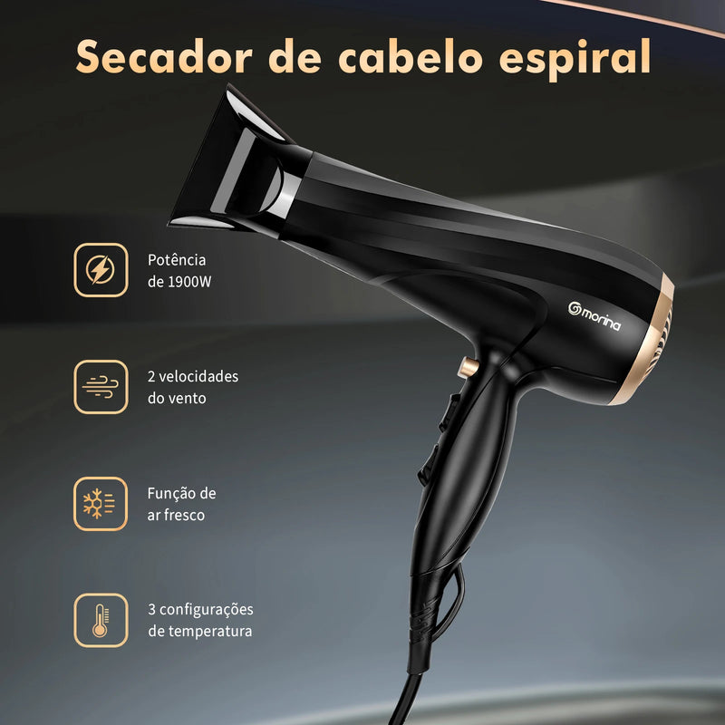 Hair dryer, hair dryer, 110 Hair Dryer V-127V 1900W Black/Golden, electric hair dryer