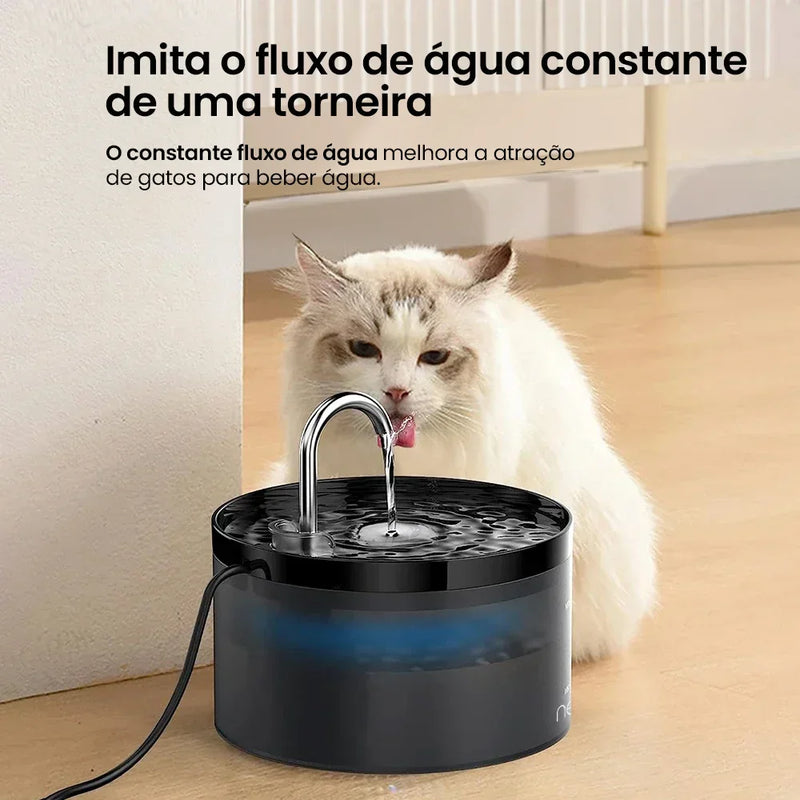 Bebedouro de água para Gatos e Cães Filtro automático